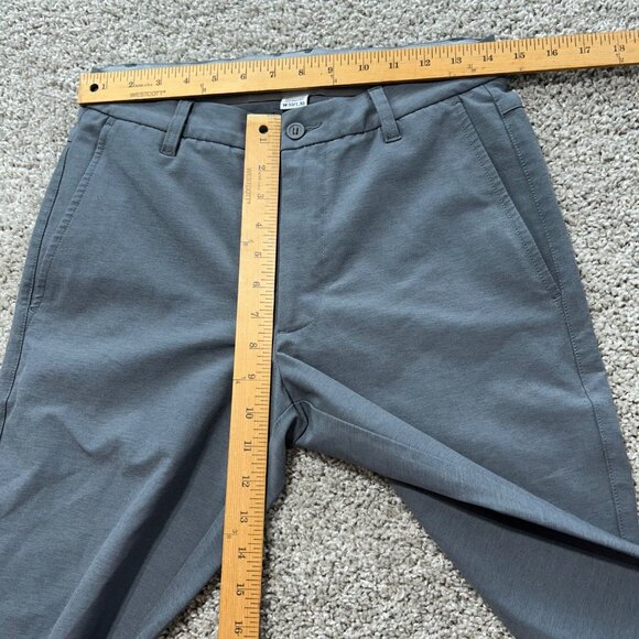 Foot-joy Men's Gray Slim Fit Casual Pants W30/L30 Polyester & Spandex Blend - Picture 9 of 11